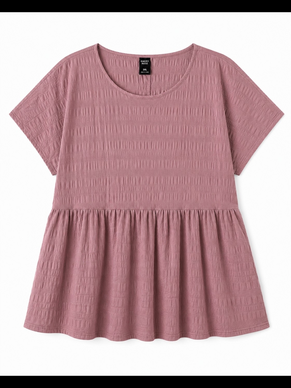 Plus Size Dusty Rose Peplum Top Size 18 - Picture 3 of 5